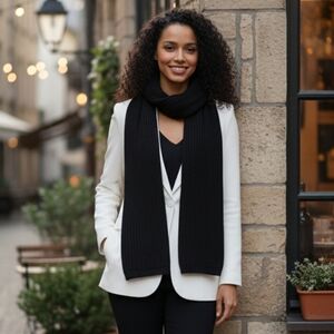 Style & Co. Classic Black Knit Scarf